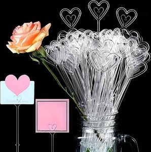 GKA 20 Stück Kartenhalter für Blumengrüße Karten Memohalter Memo Clip, Klammer Foto Clip, DIY Handwerk Halter Hochzeit Geburtstag Dekoration
