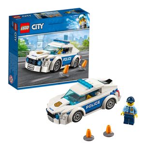 LEGO 60239 City Streifenwagen, Polizei-Spielzeug für Kinder ab 5 Jahre, Auto inklusive Minifigur für spannende Verfolgungsjagden