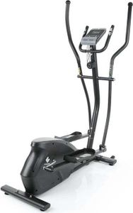 FitEngine Crosstrainer Heimtrainer Fitness Ellipsentrainer Stepper 10 Schwierigkeitsstufen Ergometer Sport Beintrainer Display Pulssensoren bis 150 kg