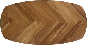 HSM Collection-Danish Couchtischplatte Fishbone-120x60x3-Natur-Eiche