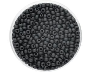 Rocailles schwarz matt 2,6 mm 17 g
