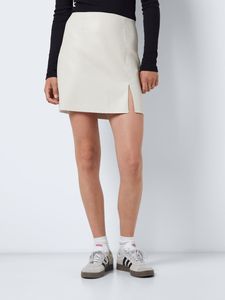 Mini Kunstleder Rock High Waist Lederoptik Skirt Coated NMCLARA | M