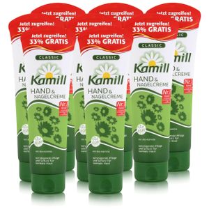 Kamill Hand & Nagelcreme Classic 133 ml - mit natürlicher Kamille (8er Pack)