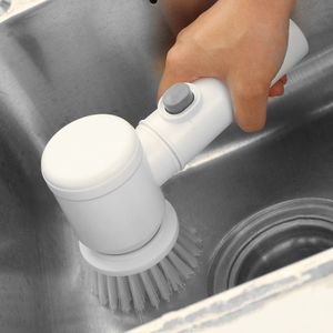 5In1 Elektrische Reinigungsbürste Haushaltsbürste Küchenbadewanne Badezimmerfliesen und Badewanne Fensterbürstenreiniger Geschirrspüler