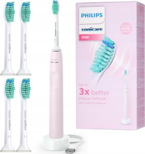 Philips | Schallzahnbürste - HX3651/11 - Rosa - 31000 Bewegungen/Min - Mit 4 ProResults Aufsätzen