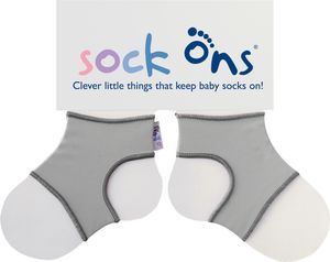 Sock Ons Sockenhalter Babysocken Söckchenhalter Small 0-6m Hellgrau