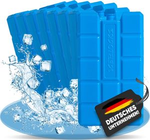 8 Stück NEMT 400 ml Kühlakkus Kühlelemente für Kühltasche oder Kühlbox bis 20 h Kühlpack Kühlakku