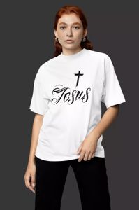 Girl Bio Baumwolle Damen Oversize T Shirt Jesus Gott Bibel Love Beten Kirche Glauben Religion Katholisch