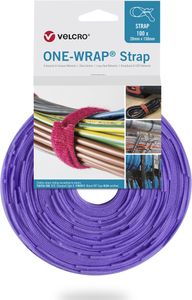 VELCRO® One Wrap® Strap 20mm x 200mm, 100 Stück, violett