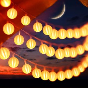 10m 80 LED Lichterkette Kugel Batteriebetrieben Innen Weihnachten Party Garten Deko, Warmweiß