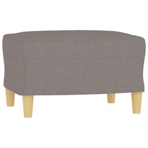 vidaXL Fußhocker Taupe 60x50x41 cm Stoff