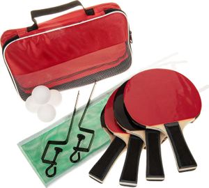 SIDCO Tischtennis Tischtennisschläger Schläger Tischtennisnetz 12 tlg. Set Netz Bälle