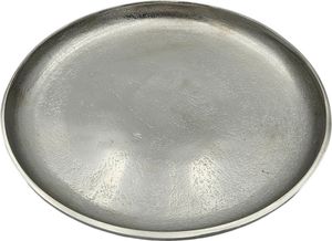 Dekoteller Silber Metall Teller Schale Dekotablett Kerzenteller Dekoschale Ø20cm