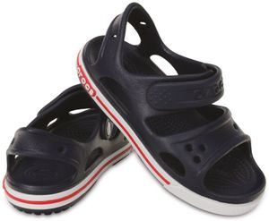 Crocs Kids Crocband II Sandal juniors Kinder Sandale navy white, Größe:C12 29-30
