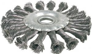 BGS 3986 Scheibenbürste / Zopfrundbürsten, 125 mm Durchmesser