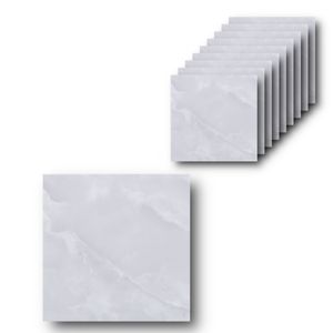 HOOZ 10x Fliesenaufkleber grau Marmor, 30 x 30 cm, Küchenrückwand, Selbstklebende Fliesen, Klebefliesen Küche Wandpaneele für Wanddeko Schlafzimmer Wohnzimmer