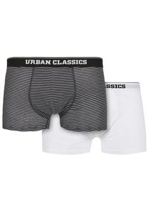 Urban Classics TB4416  Organic Boxer Shorts 2-Pack, Größe:M, Farbe:mini stripe aop_white