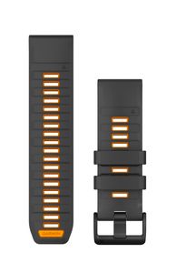 Garmin QuickFit-Armband Silikon Graphit/Spark Orange