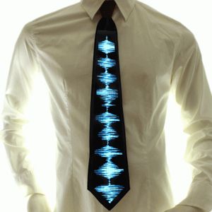 Soundaktivierte LED-Krawatte Waveform