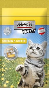 6 x 60 g MAC's Katzenfutter Katzensnack Shakery Chicken & Cheese