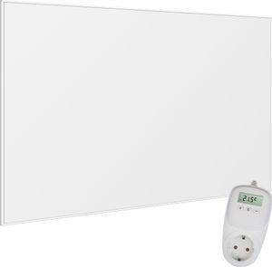 VIESTA® Infrarot Wandheizung mit Thermostat [INKL. TH10 THERMOSTAT] – Infrarotheizung Wandmontage Heizkörper – Carbon Crystal Infrarotheizung – Paneel Badezimmer geeignet – (Modell F1200-1200W)
