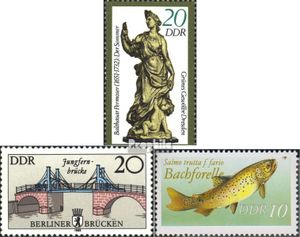 Briefmarken DDR 1984 Mi 2906II,2973II,3096II aus Kleinbogen bzw. Markenheftchen postfrisch Grünes Gewölbe Dresden