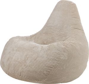icon Sitzsack Bean Bag Dalton, Beige, Cord, Groß, Sitzsäcke Für Das Wohnzimmer, Schlafzimmer, Sitzsack-Sessel Für Erwachsene - Hergestellt in Deutschland