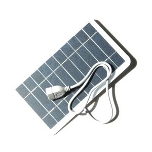 2W 5V Kleines Solarpanel mit USB DIY Monokristalline Silizium Solarzelle Wasserdicht Camping Tragbares Power Solar Panel fuer Power Bank Handy