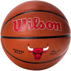 Wilson Team Alliance Chicago Bulls Ball WTB3100XBCHI, Basketballbälle, Unisex, Braun, Größe: 7