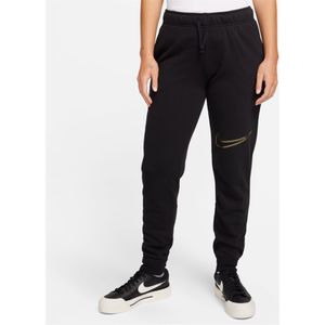 Nike W Nsw Club Flc Shine Mr Pant Black/White Xl