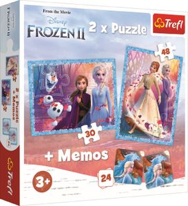 Trefl Puzzle Frozen 2 / 30+48 elementów+pexeso