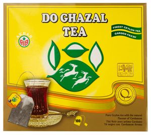 Čierny čaj Do Ghazal s príchuťou kardamónu 200g, 100 vreciek