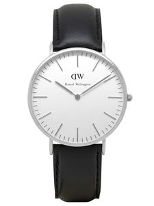 Daniel Wellington 0206DW Zegarek męski Sheffield Silver Ø 40 mm