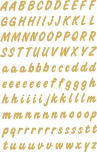 HERMA Buchstaben Sticker A-Z Folie wetterfest gold 2 Blatt à 119 Sticker