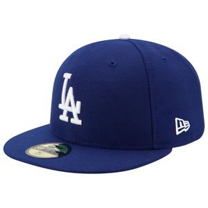 New Era - MLB Los Angeles Dodgers Authentic Collection EMEA 59Fifty Fitted Cap - Blau : Blau 7 3/8 (58,7cm)