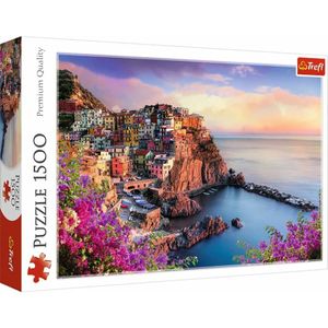 TREFL Puzzle Výhled na Manarolu, Itálie 1500 dílků