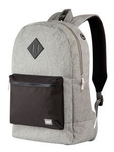 blnbag "U6" - Denný batoh s vsuvnou priehradkou na notebook, 45 cm, 19 litrov,Sivo-čierna