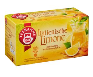 Teekanne Italienische Limone spritzig fruchtiger süßer Geschmack 50g