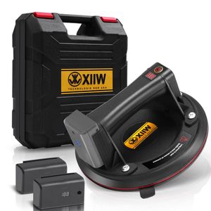 Mit 2X Akku, LED- Elektrischer Saugheber Saugnäpfe Max. 300KG, Glasheber 8" Vakuum Starker Saugnapf für schweres Glas, Fliesen, EisenplatteSchiefer Mit 2X Akku, LED- Elektrischer Saugheber Saugnäpfe Max. 300KG, Glasheber 8" Vakuum Starker Saugnapf für schweres Glas, Fliesen, EisenplatteSchiefer