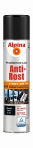 Alpina Sprühmetallschutz-Lack Anti Rost 400 ml schwarz glänzend