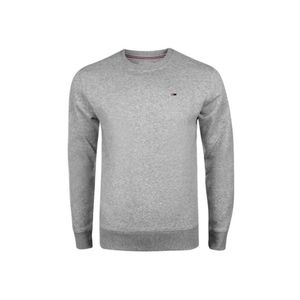 Tommy Jeans Herren Normales Fleece-Sweatshirt, Grau XL