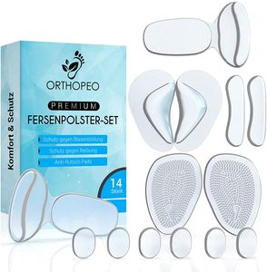 ORTHOPEO© Premium Fersenpolster - Verbessertes Konzept 2021 I Bequeme Einlagen Schuhe I Geleinlagen - Akzeptabel