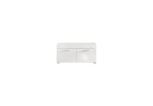 trendová šatní lavice Amanda White Decor/White High Gloss Deep Draw 91 x 42 x 38 cm