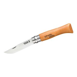 Herbertz Messer Solingen Opinel Taschenmesser mit Bucheholz Griff in Größe No 08, Kohlenstoffstahl Divers