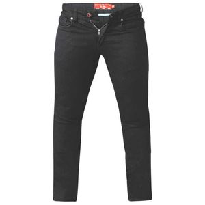 Pánské strečové džíny Duke Claude, zúžený střih, king size DC183 (52S (velikost džíny)) (černá)