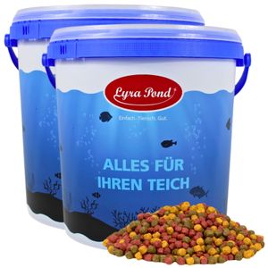 2 x 10 Liter Lyra Pond® Pond Allround Mix im Eimer