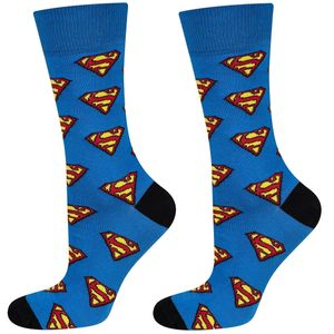 Socken - Ideal für ein Geschenk - Superman DC Comics Motiv von SOXO - Herren - Baumwolle - Lustige und bunte - Größe: 40–45