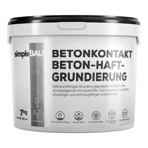 SimpleBau wasserfest Haftgrundierung für Beton gebrauchsfertige, 7kg