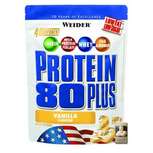 Weider Protein 80 Plus 500 g Vanille / Mehrkomponenten Protein / 4-Komponenten-Proteinpulver der Spitzenklasse