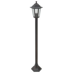 vidaXL Garten-Pollerleuchte 6 Stk. E27 110 cm Aluminium Bronzefarben